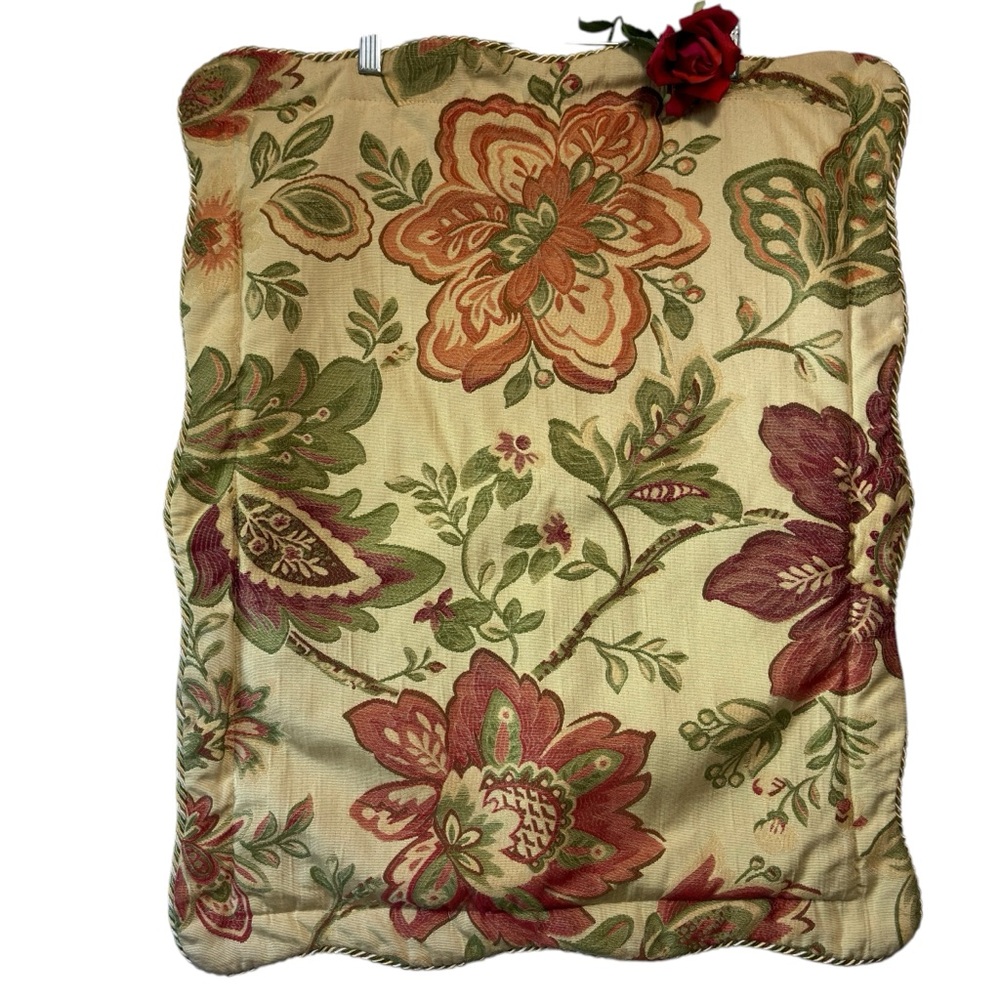 BILTMORE for your home Standard Festival Floral pillow Sham tapestry w/ cording